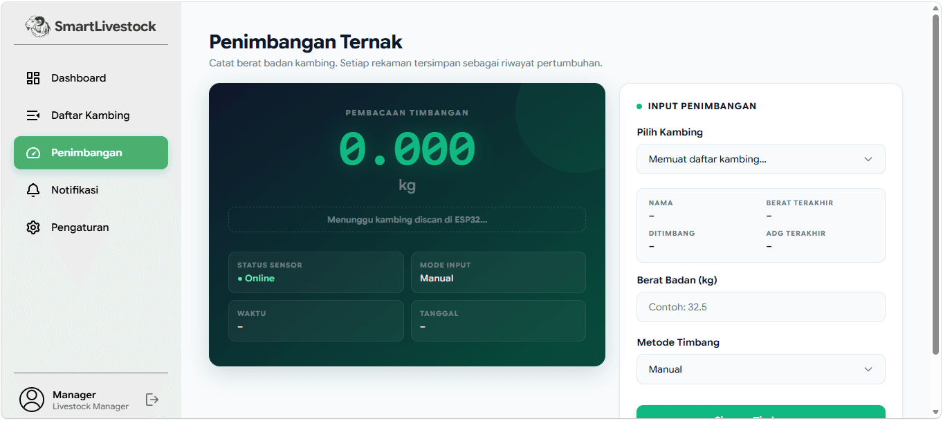 Screenshot of SmartLivestock